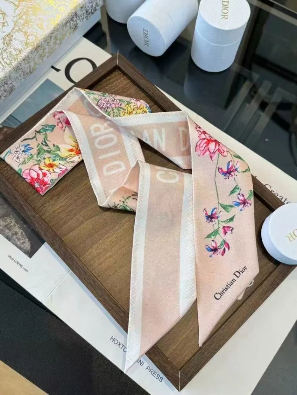 ✨Christian Dior Twilly Scarf Silk Women's CHRISTIAN DIOR